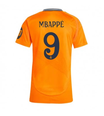 Real Madrid Kylian Mbappe #9 Udebanetrøje Dame 2024-25 Kort ærmer